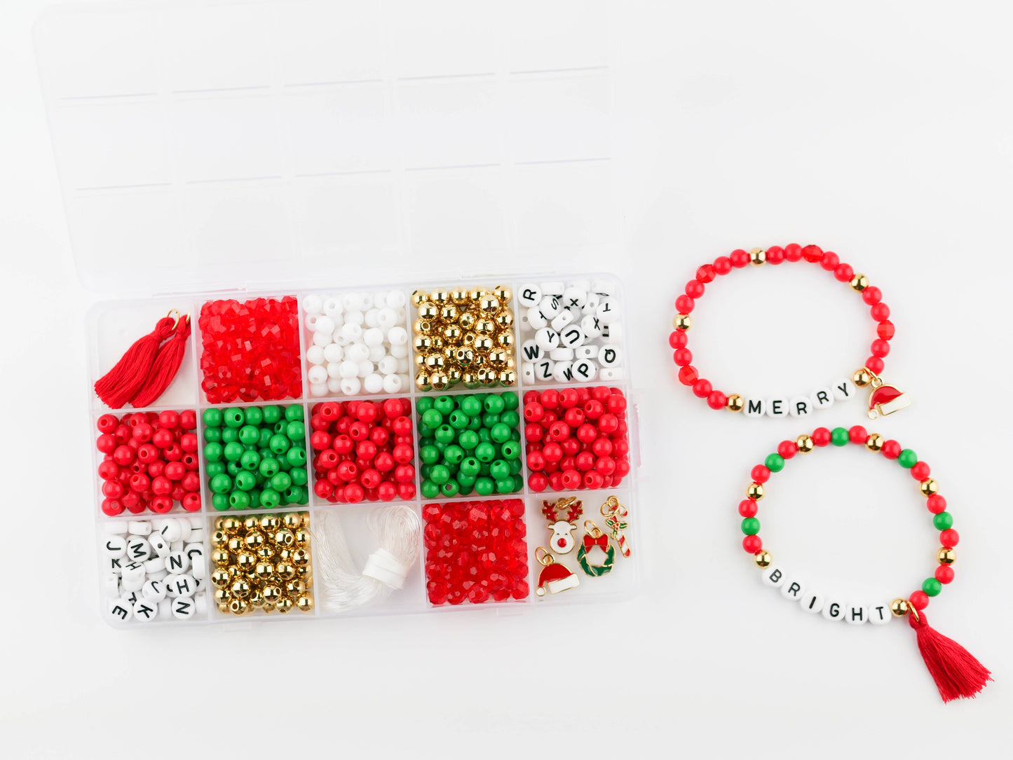 Christmas DIY Stretchy Bracelet Craft Kit