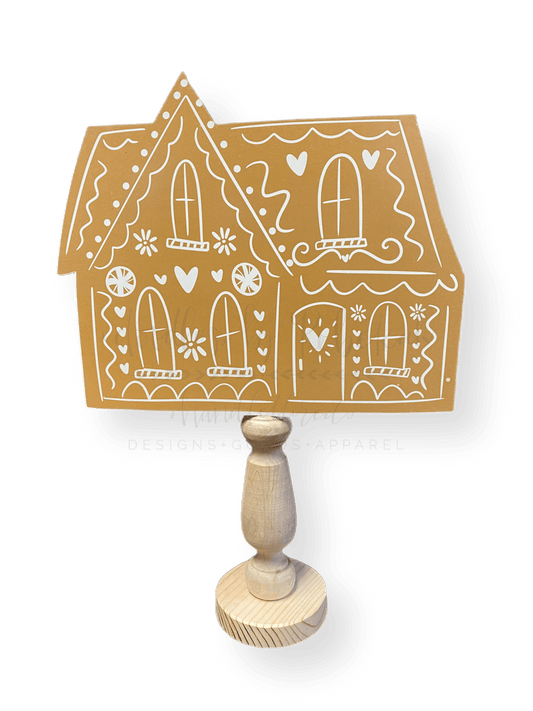 Gingerbread House Doorhanger/Topper/Attachment: Topper