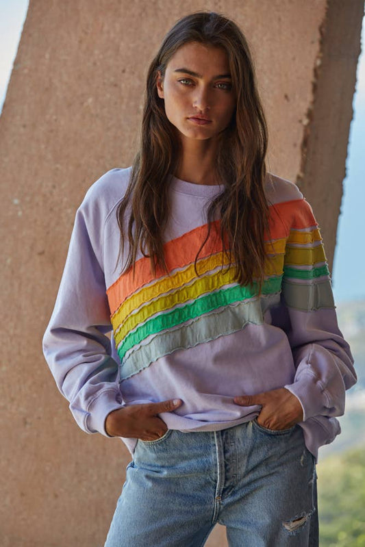 Lavender Magic Rainbow Sweatshirt