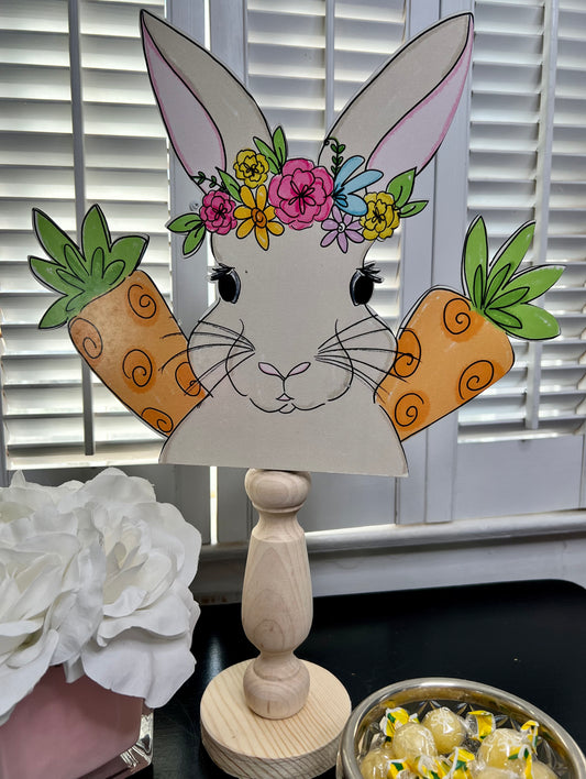 Pearl Bunny Table Topper